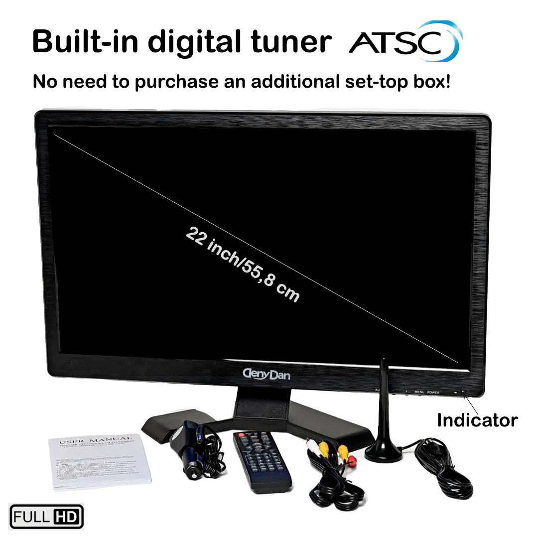 Portable TV 22 inch Full HD DenyDan