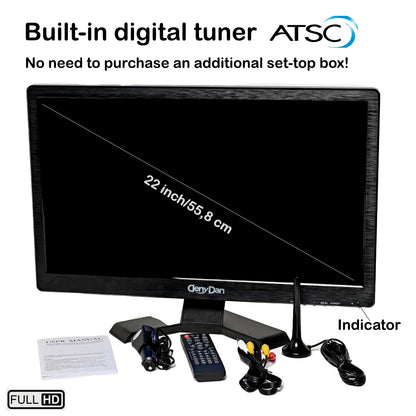 Portable TV 22 inch Full HD DenyDan
