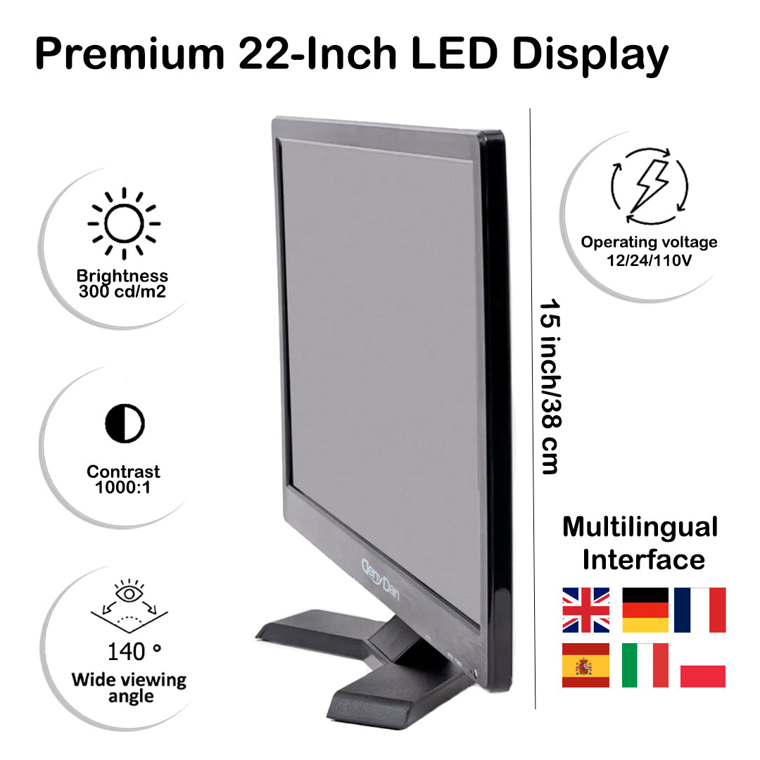 Portable TV 22 inch Full HD DenyDan