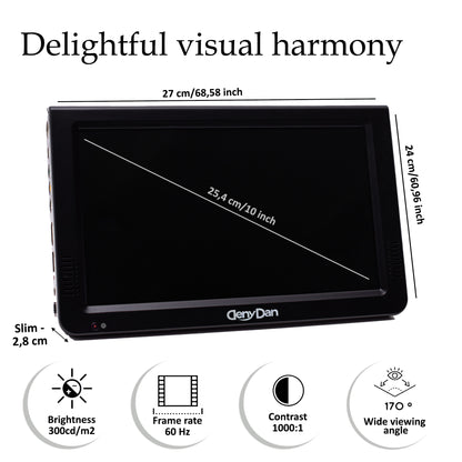 10-Inch Portable 2 in 1 TV & Monitor by DenyDan