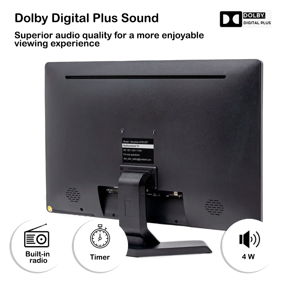 Portable TV 22 inch Full HD DenyDan