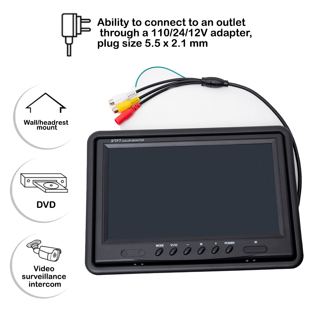 9-Inch HD Car Monitor DenyDan